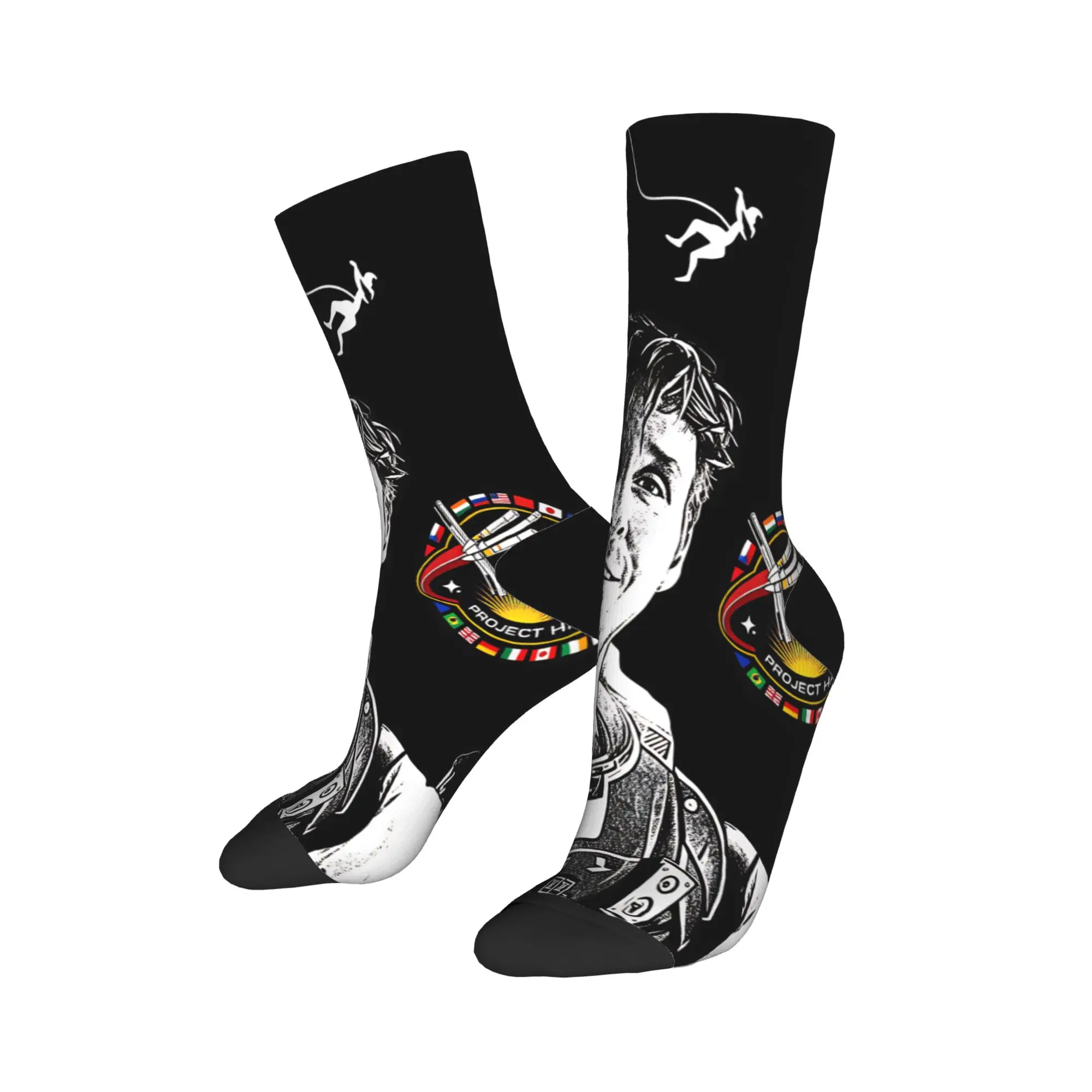 Project Hail Mary Socks Winter  Stockings Funny Unisex Men Warm Soft Socks Printed Outdoor Anti Slip Socks