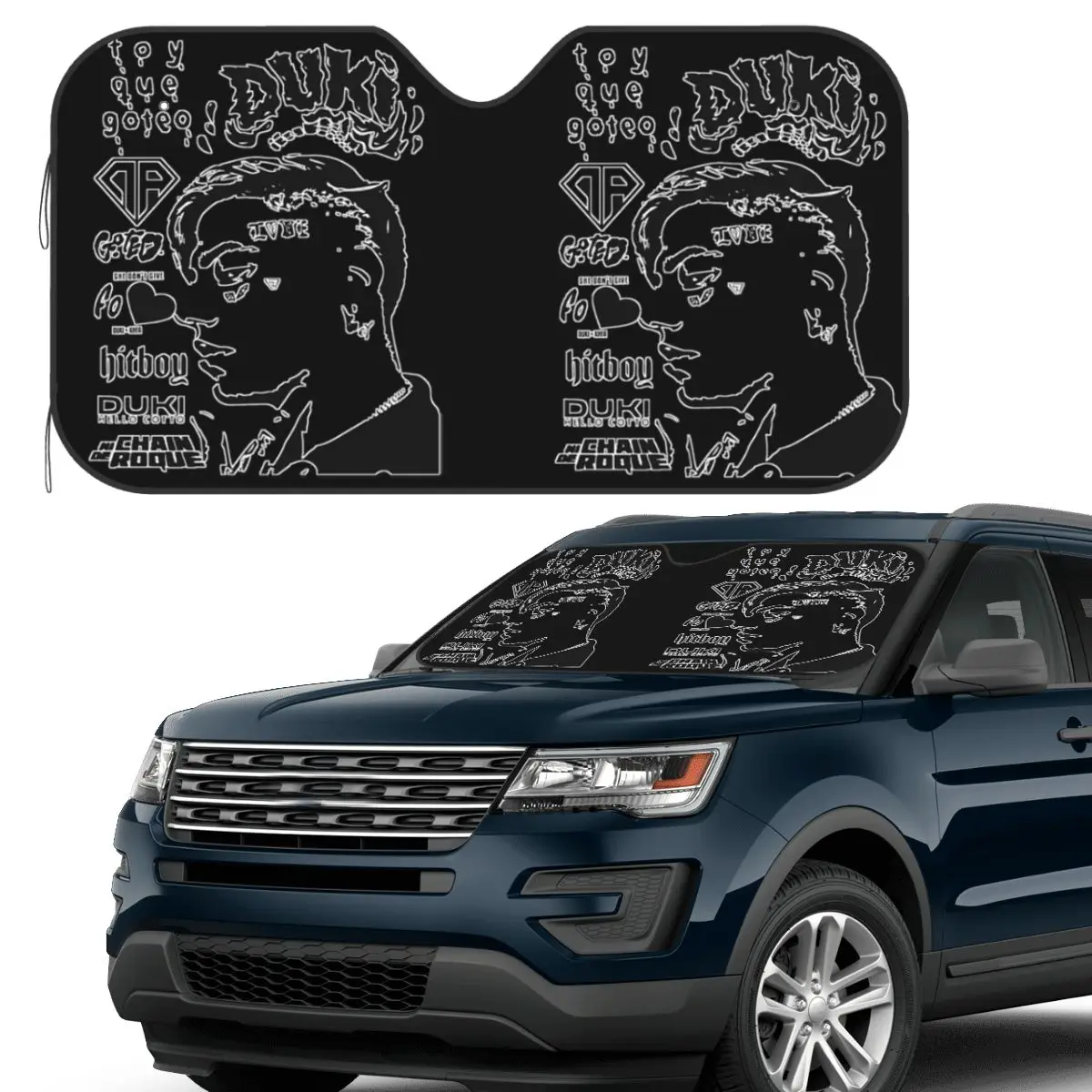 

Duki Hip Hop (1) Sunshade Windscreen Car Front Windshield Window Sun Visor Accessories Covers