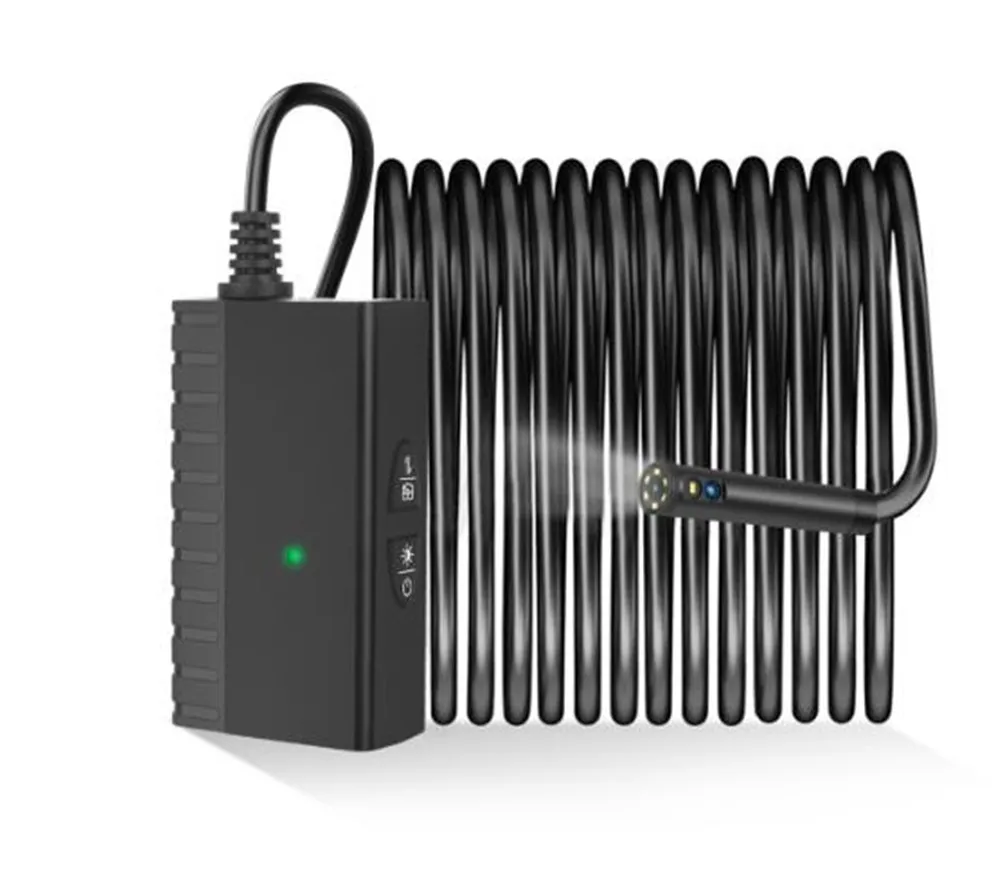 2MP 1080P Dual Lens Wireless WIFI Industrial Endoscope For Android&ISO Smart Phone CMOS Borescope  Inspection Pipe Scope