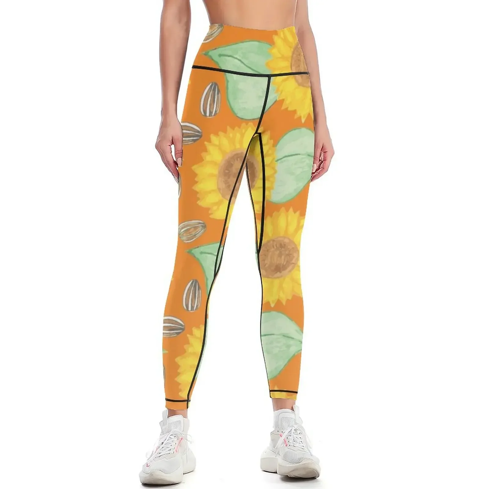 

Bright Sunflowers Leggings gym's clothing exercise clothing for gym's sportswear legging pants raises butt Womens Leggings