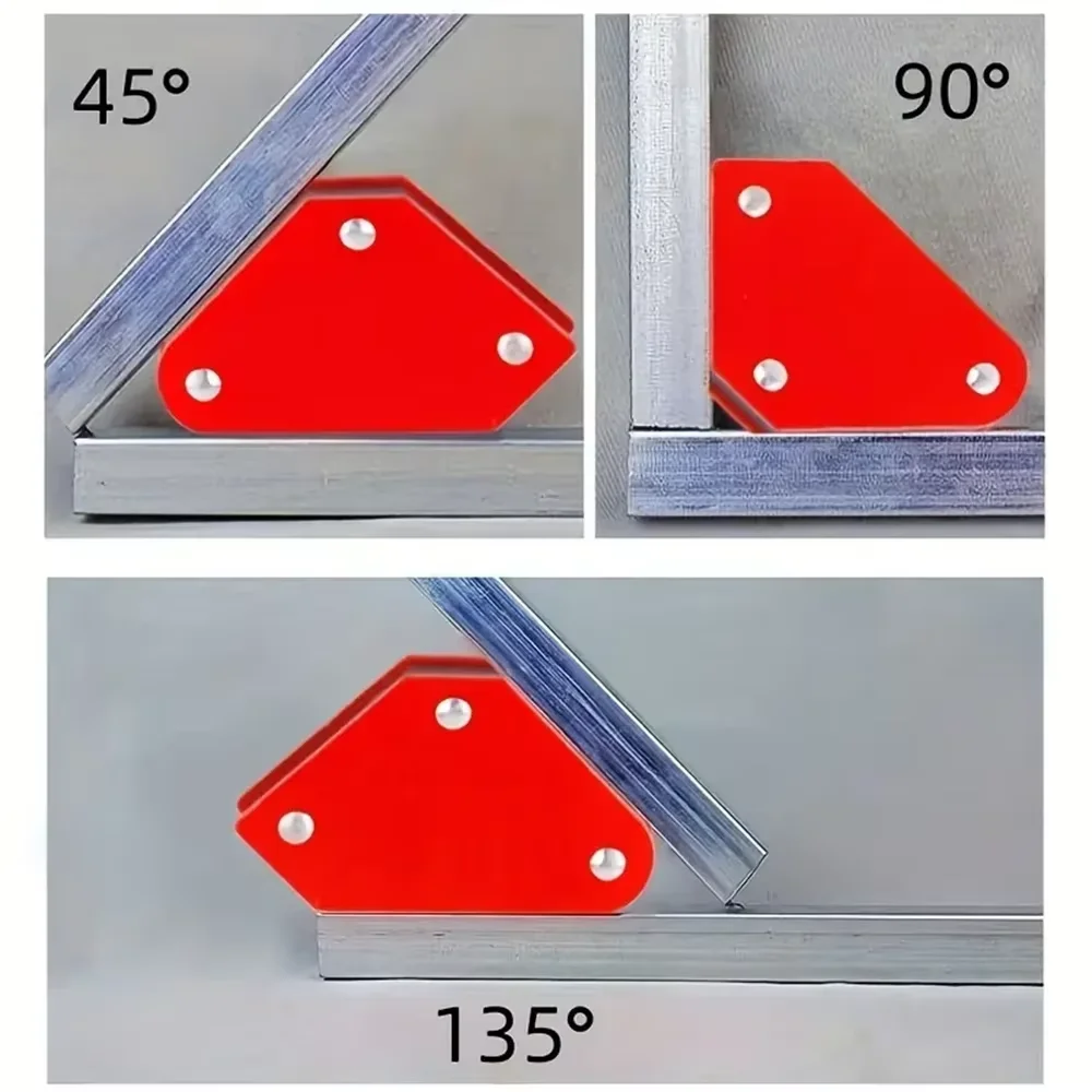 4pcs Welding Magnet Magnetic Holder 45/90/135 Degrees 9LB Arrow Clamp Magnetic Clamp For Welding Positioner Locator Tools image 6