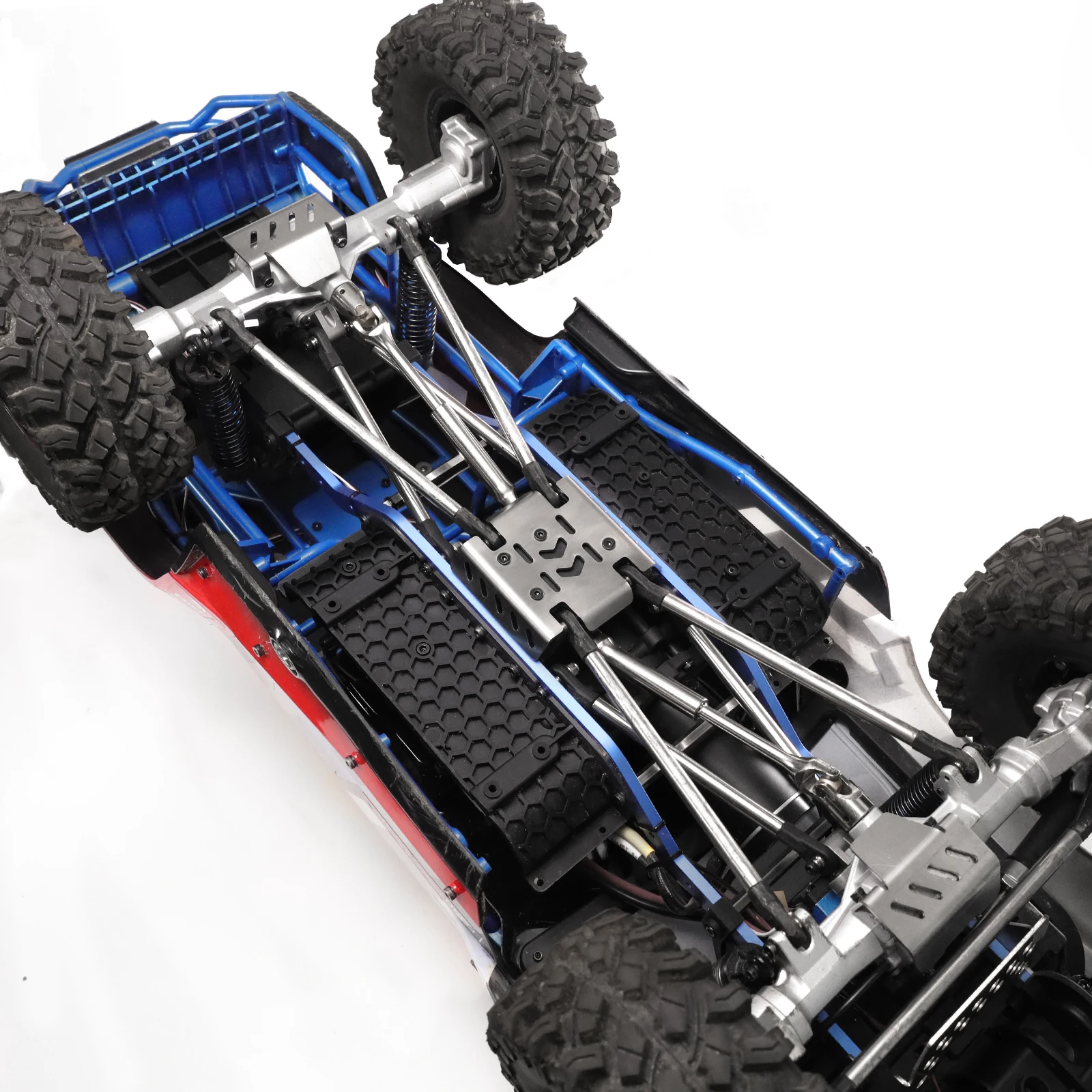 ステンレス鋼プレートシャーシアーマー MJX ハイパーゴー 1/8 H8P シミュレーションフォードマスタングリモートコントロールカーアクセサリー