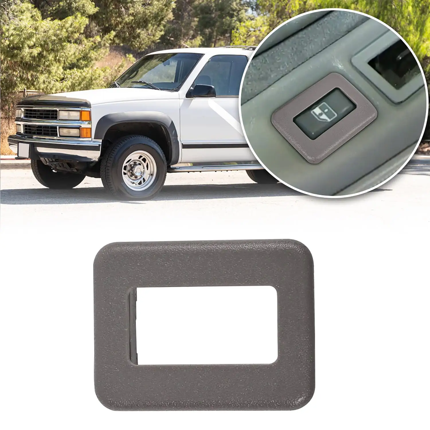 

Накладка переключателя заднего стекла, ремонт, серый для Chevy GMC Pickup C1500 C2500 C3500 Escalade SUV Bravada Tahoe Yukon