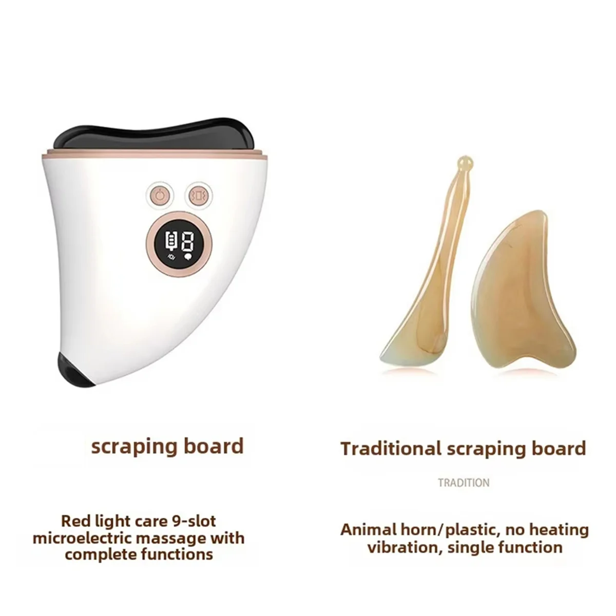 A03R Bianshi Guasha,Full Body Massage, Beauty Enhancement, Hot Compress Therapy and Stretching - Universal Guasha Instrument
