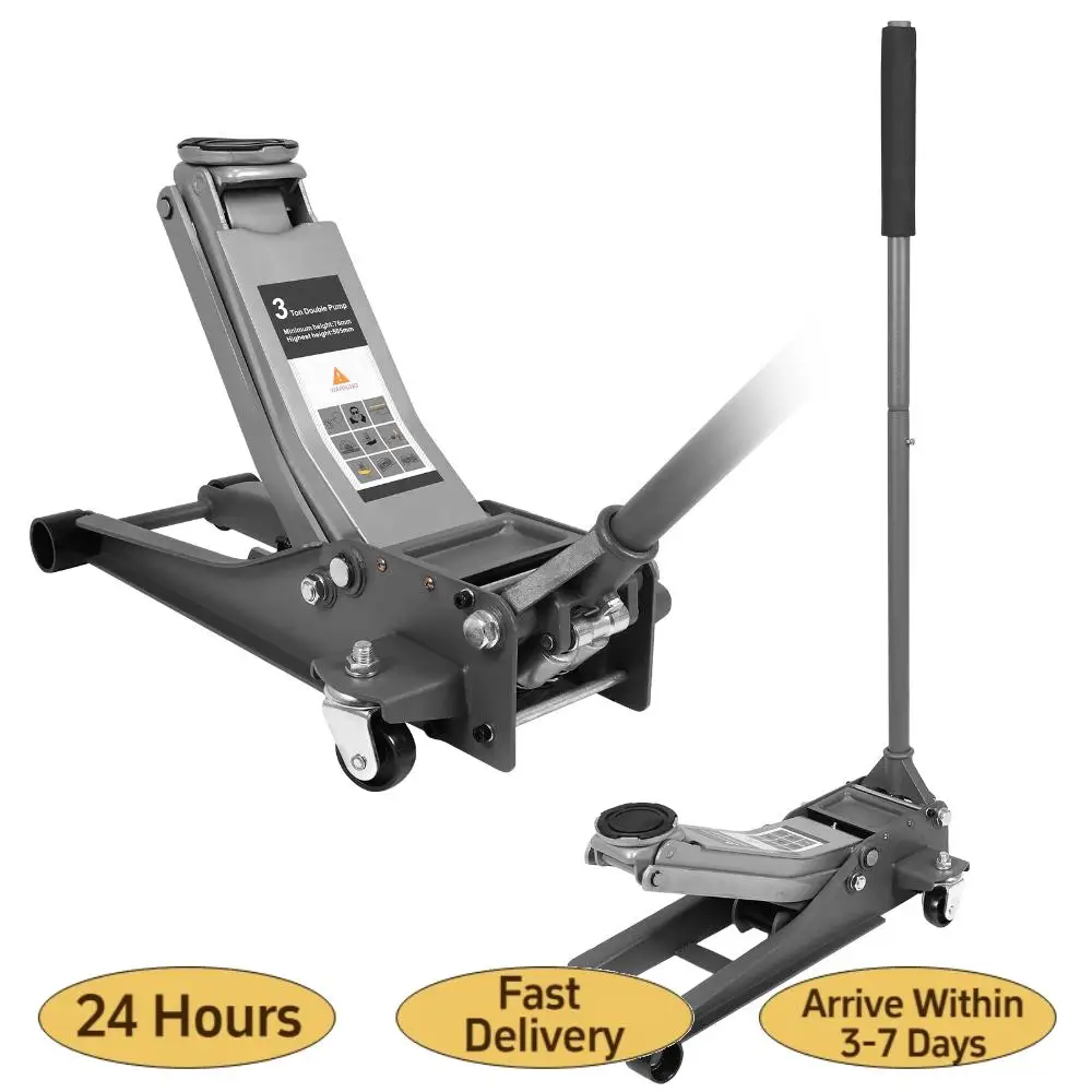 

Гидравлический домкрат 3T с низким профилем и большими колесами, усиленный, устойчивый к ржавчине, для легковых автомобилей и грузовиков