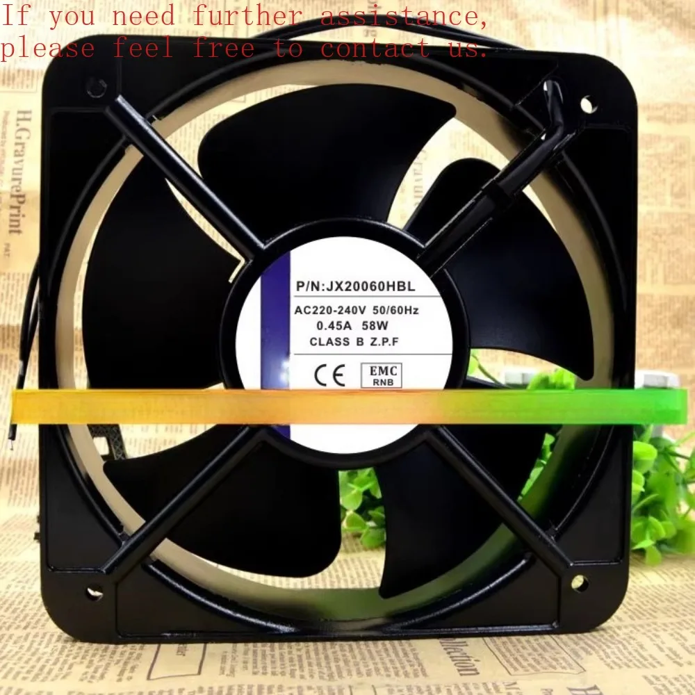 

Для JIEXIANG JX20060HBL 220-240 В 0,45 А 58 Вт 20 см 20060 охлаждающий вентилятор гарантия 1 год