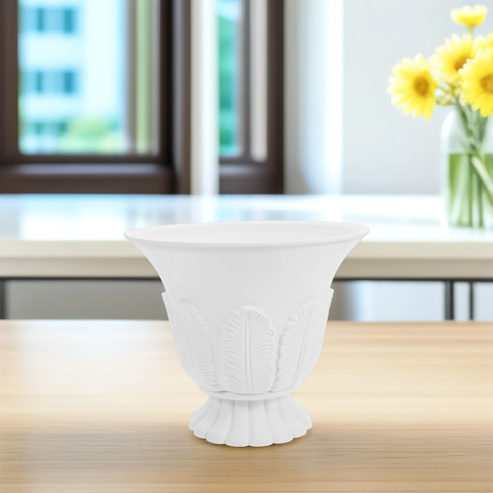 

European Style Pothos Flower Roman Column Props Large Outdoor Planters Plastic Urn Retro Pots Vintage Design Traditional