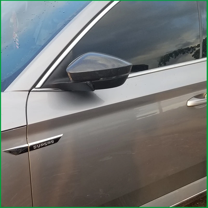 

Car Styling For Skoda Superb 2015 2016 2017 2018 Rearview Mirror Cover Cap Shell Housing Auto Parts Accessories