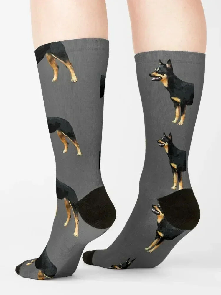 Kelpie- Australian Black and Tan Kelpie Socks Lots new in's christmas gift basketball Socks Male Women's