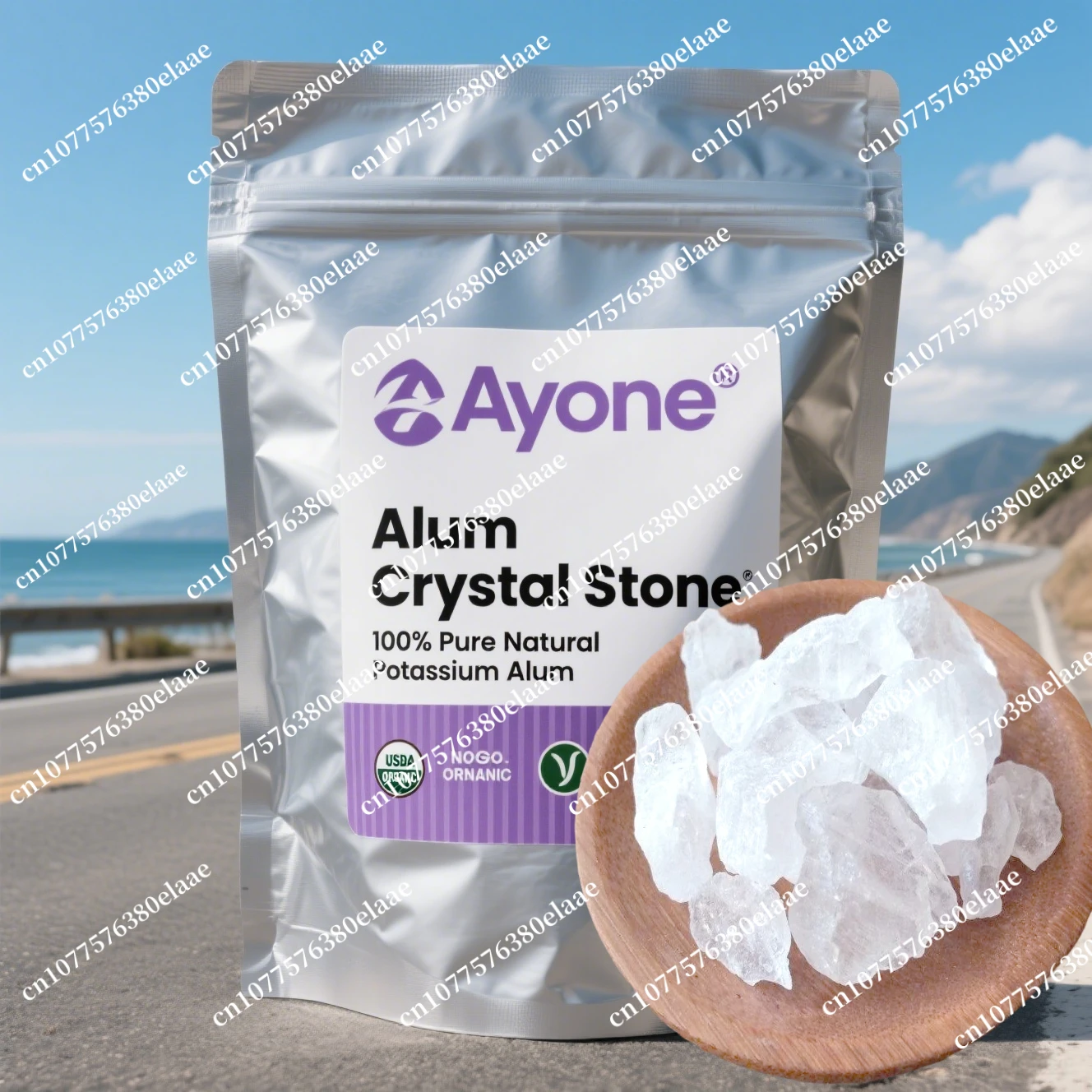 Kristall-Alu-Stein, kostenloser Versand