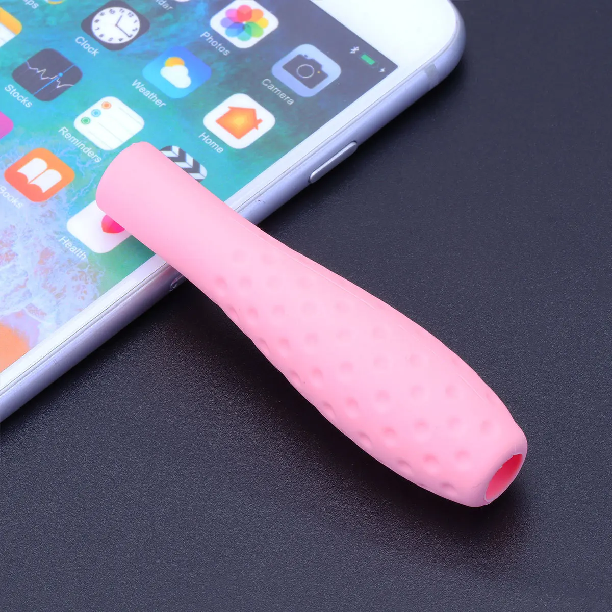 

Silicone Stylus Grip Holder Touch Pen Protective Cover For Pencil Pink Shockproof Scratch Resistant Dust Free
