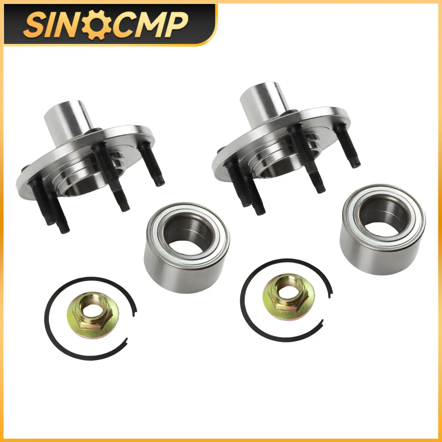 

2Pcs Wheel Bearing and Hub Assembly For Ford Escape Mazda Tribute Mercury Mariner 518515 WE61635 BR930286 HA590286K WB18515