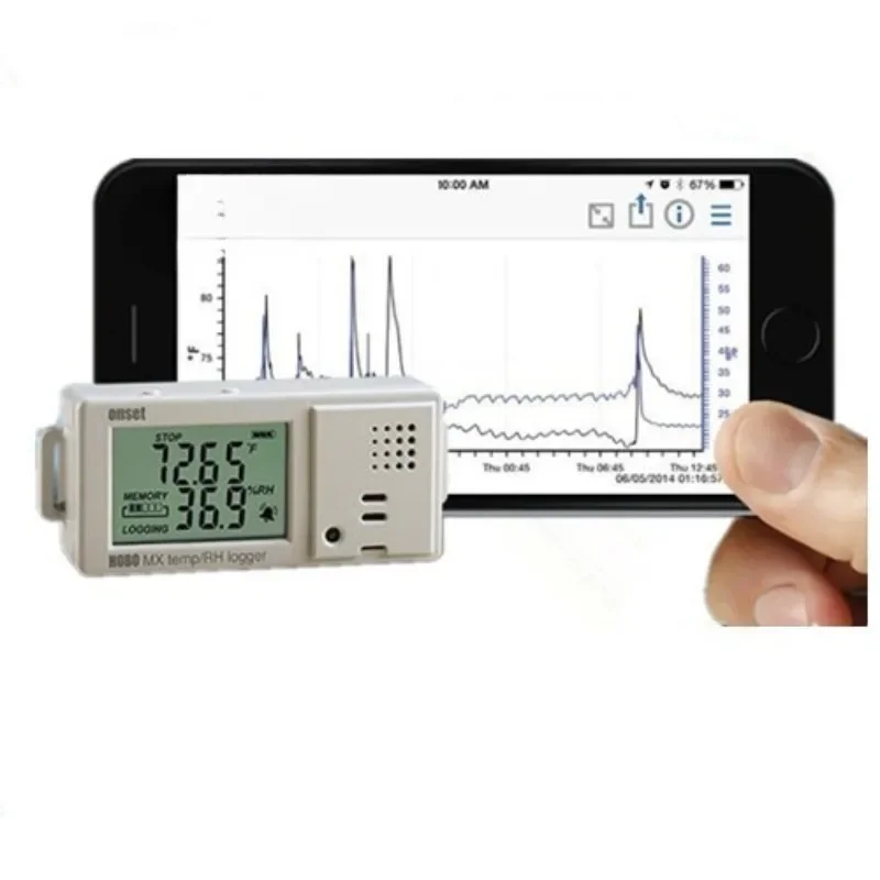 MX1101 Wireless Temperature and Humidity Recorder, Thermometer