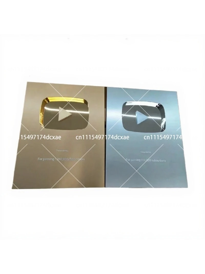 Customized  Play Button Award Plaque Personalized Video Sharing Achievement Recognition