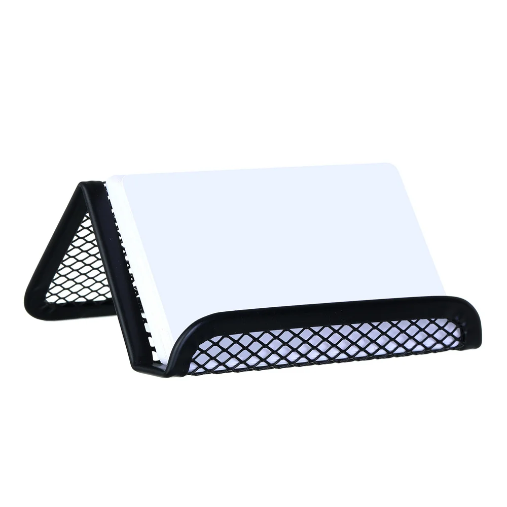 Metalen Gaas Raster Visitekaartje Naamhouders Display Rek Display Standaard Desktop Tafel Organizer Mobiele Telefoon Houder Kantoorbenodigdheden