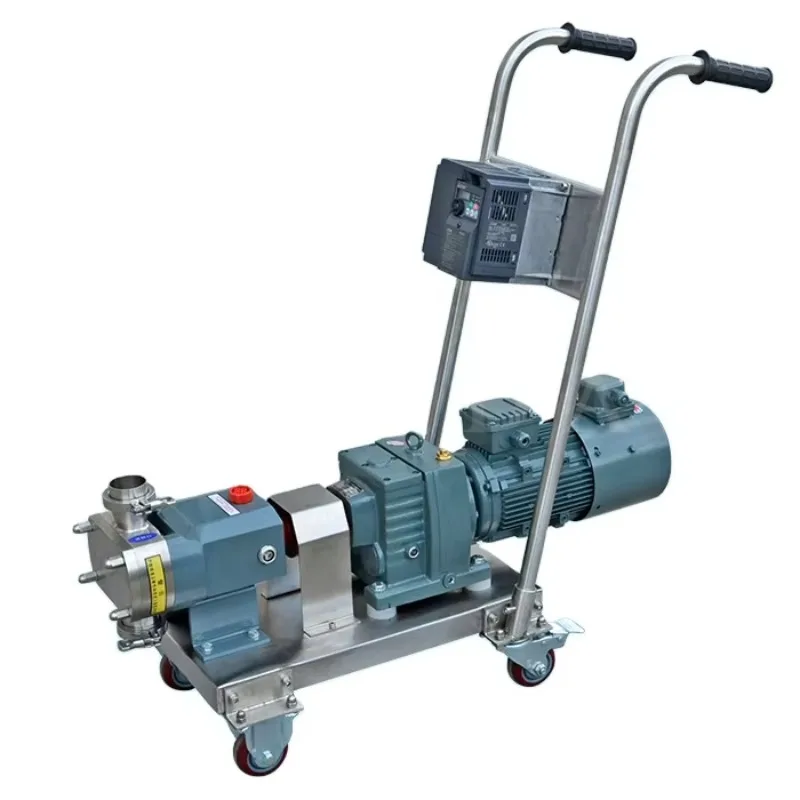 Food Grade Rotary Leaf Pump with Removable Trolley Cream Peanut Butter Tahini Paste