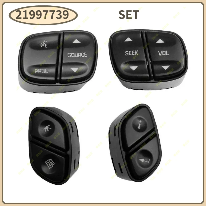 21997739 Light Steering Wheel Radio Source Switch Button Parts For GMC Yukon Hummer H2 For Chevrolet Avalanche Silverado Tahoe