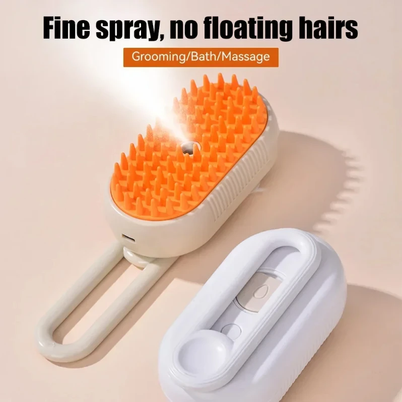 1pcs explosive pet comb Electric spray Massage comb for cats and dogs One-touch spray anti-flying massage Bath cat comb