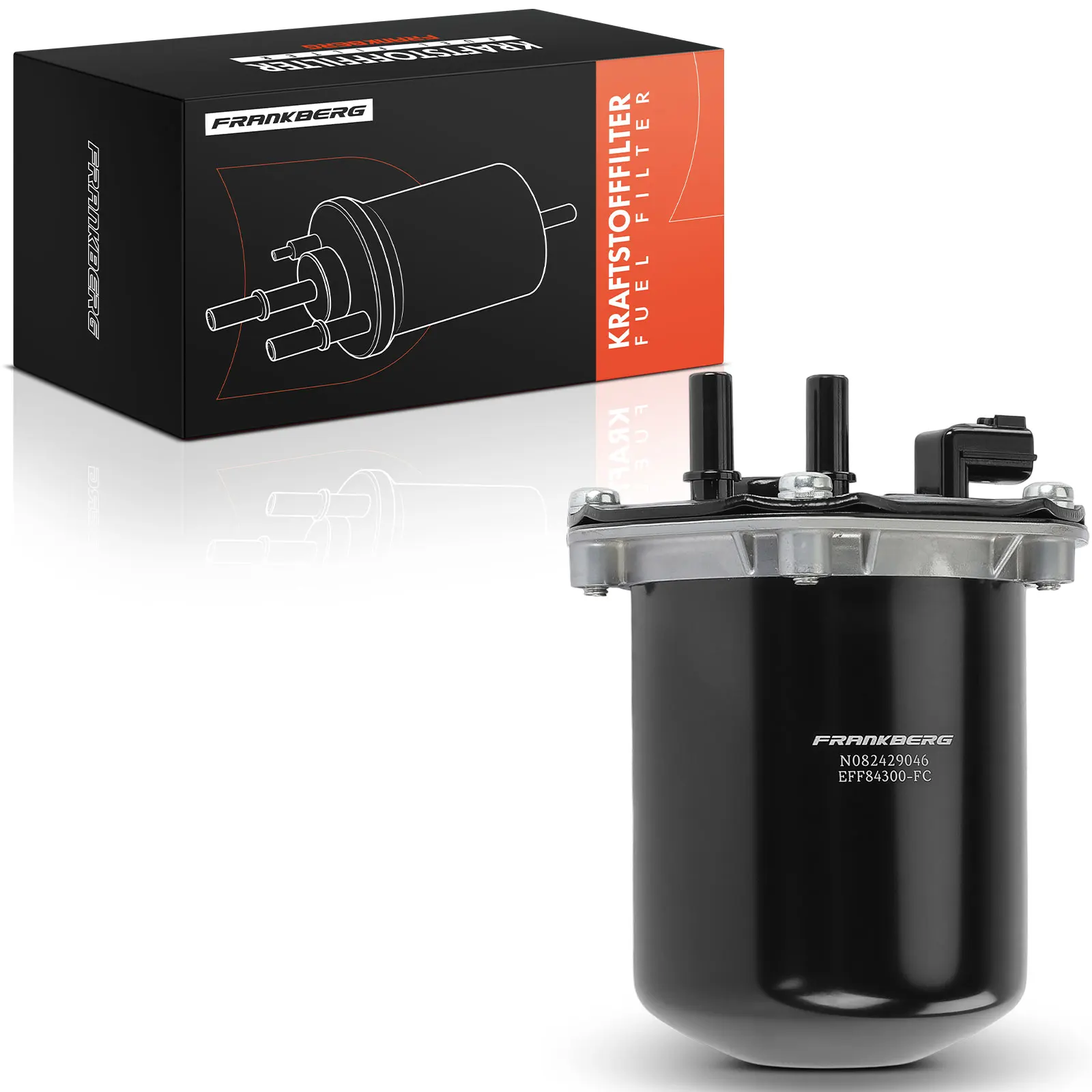 Frankberg 1x Kraftstofffilter für Mercedes-Benz W415 Dacia Duster Nissan NV200 164004976R KF8430