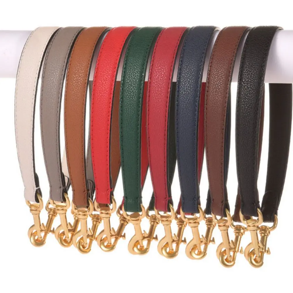 100% Genuine Leather Handbag Strap Short Shoulder Bag Belt Replacement Bag Handle Fashion Armpit Bag Hand Carry Bag Accessories