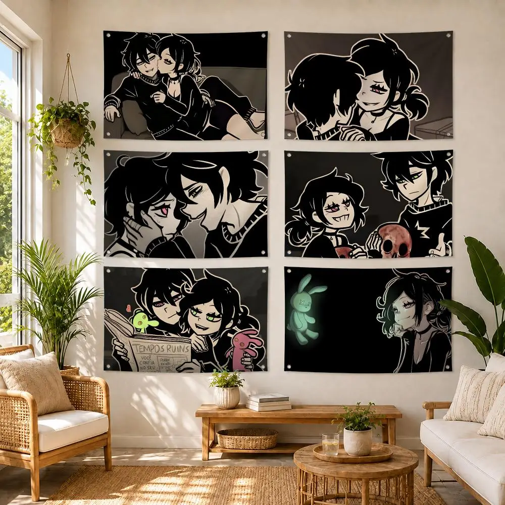 The C-coffin Of Andy And Leyley Flags Flag Soft Skin-friendly Durable Tapestry Outdoor Party Home Living Room Bedroom Decoration