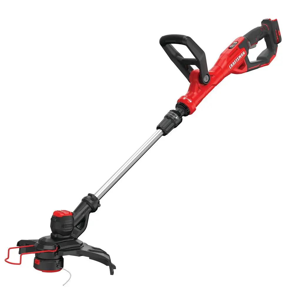 V20 Cordless String Trimmer Edger 13 inch Bare Tool Automatic Feed Ergonomic Telescoping Pole 2 Speed Setting Cutting Swath