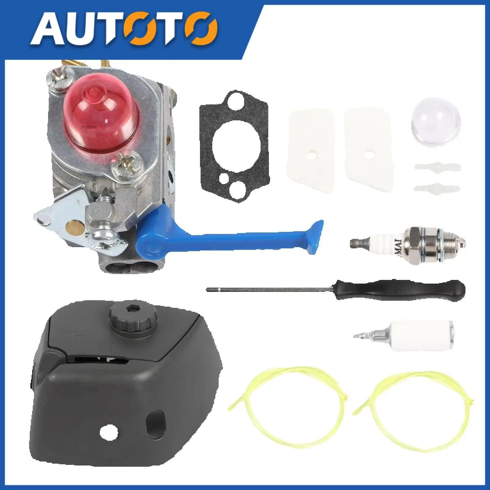 

1 комплект карбюратора 545081848 C1Q-W40A для Husqvarna 125R 128L, триммер, кусторез, 1 комплект