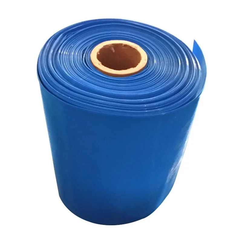 1kg 18650/21700/26650/32650 Lithium Battery Heat Shrinkable Film Blue Sleeve PVC Heat Shrinkable Tube Sleeve 160-400mm Wide