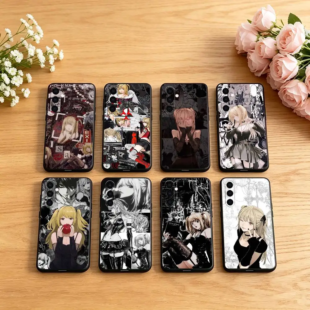 Luxury Clmj Death Note Misa Phone Case For Samsung Galaxy A73,A72,A71,A70,A53,A52,A51,Others Soft Black Cover