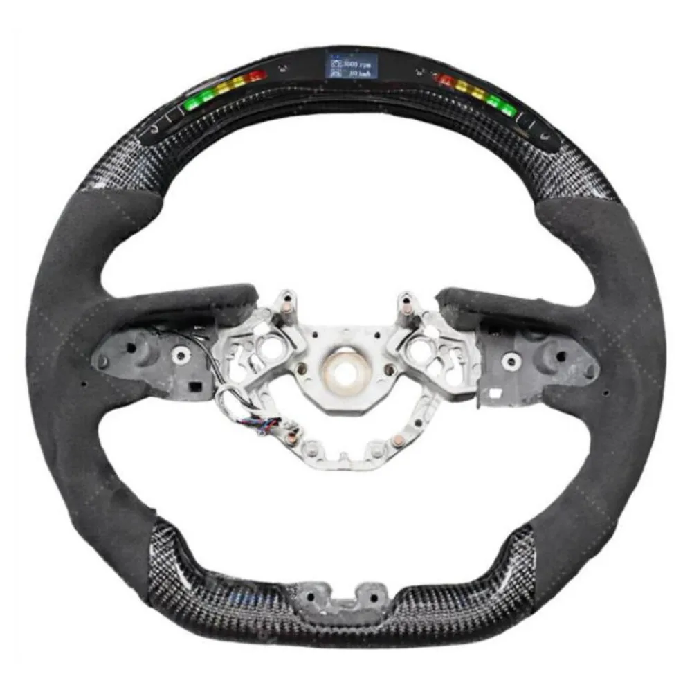 

LED Real Carbon Fiber Steering Wheel For Nissan GTR R35 2017-2020 Car Accessories