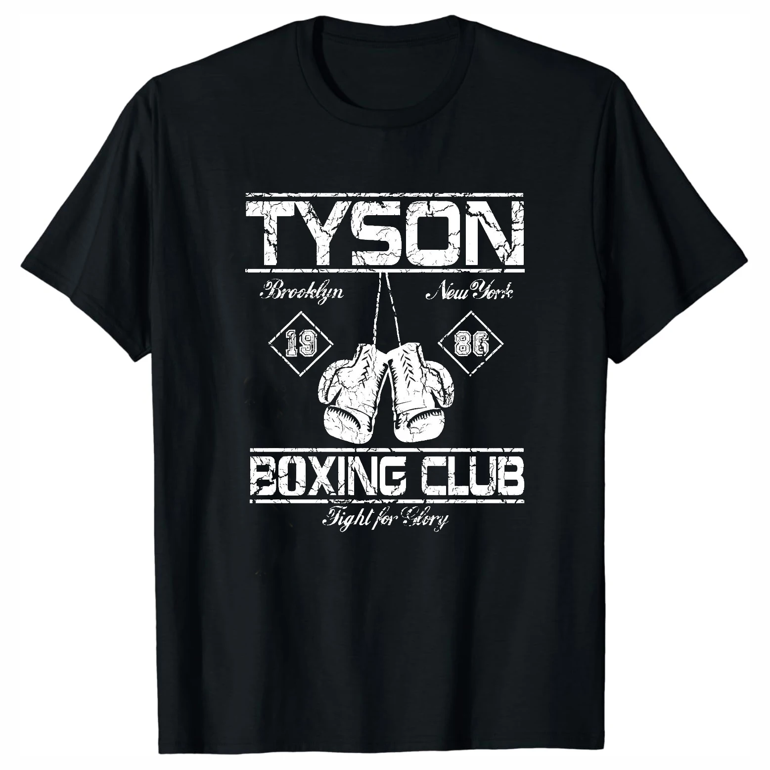 Fight for Glory Mike Tyson Brooklyn Boxing Club T-Shirt 100% Cotton O-Neck Short Sleeve Summer Casual Mens T-shirt Size S-3XL
