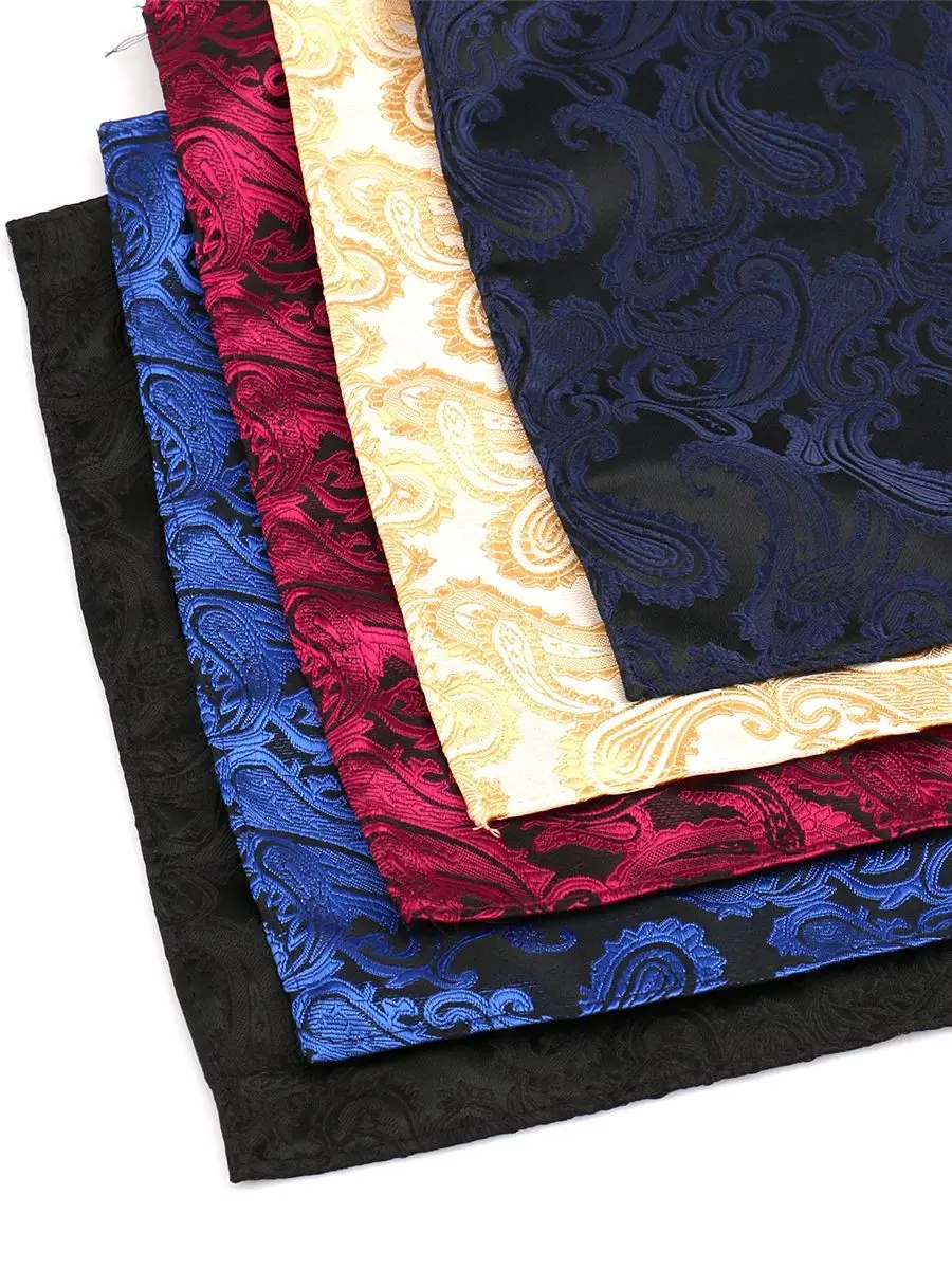 20 Styles Men Pocket Squares Brand Luxury Classic Stripe Formal Accessories Paisley Floral Polka Dot Patterns Wedding Business