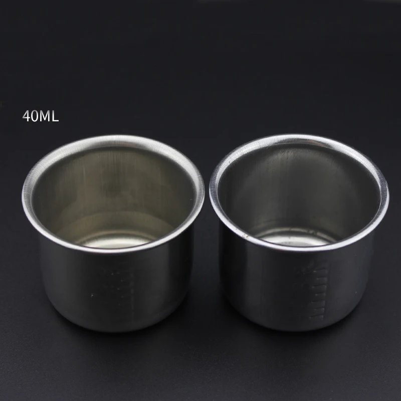 Medical stainless steel medicine measuring cup with graduated 40ML small medicine cup medicine liquid measuring cup antiiodovolt