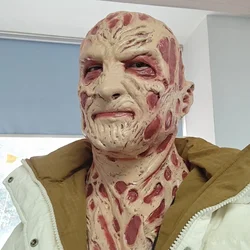 Freddy Krueger Mask Halloween Movie A Nightmare On Elm Street Terror Party Cosplay Costume Props Horror Latex Headgear