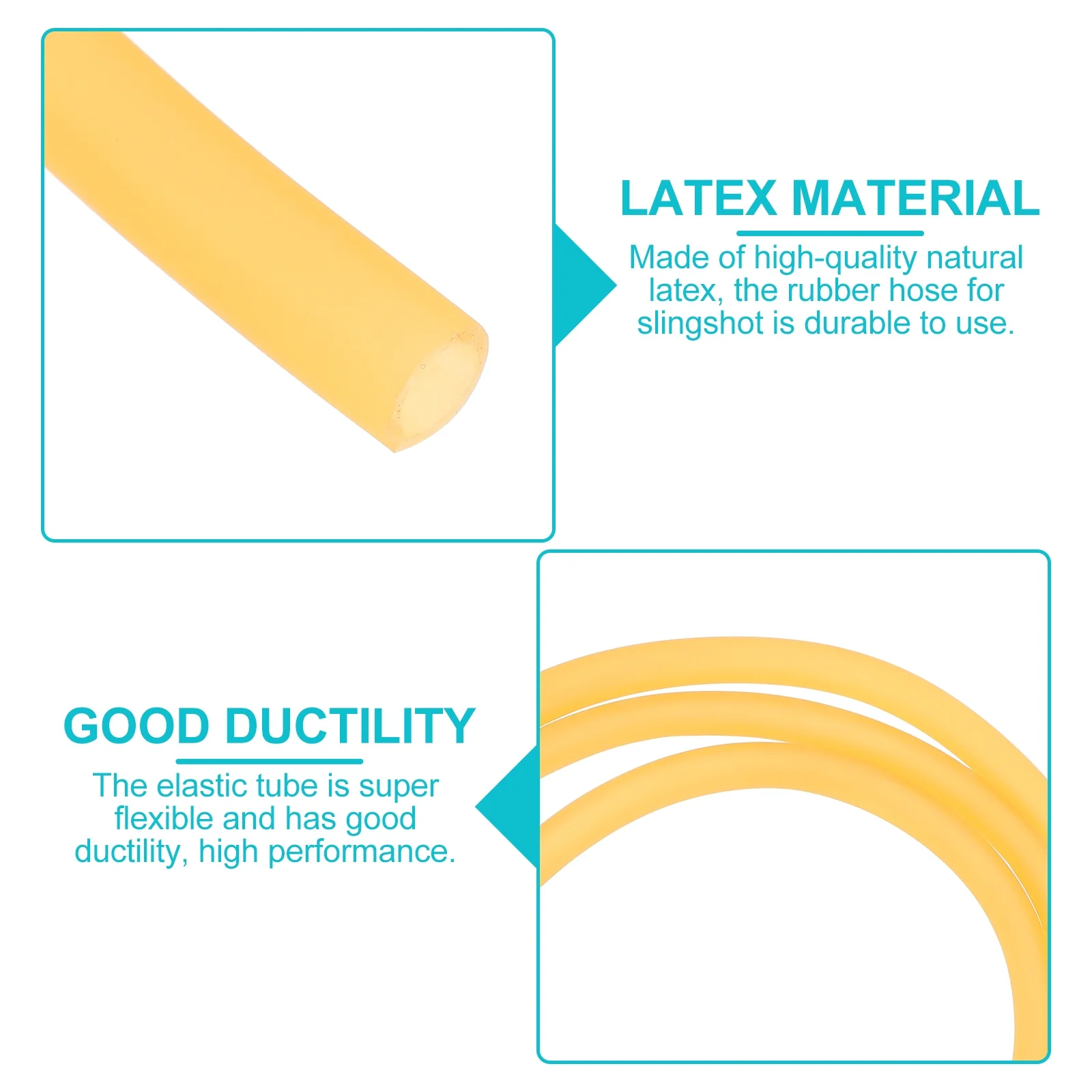 

3Pcs Tourniquet Latex Rubber Tubing High Performance Natural Elastic Hose for Hunting Applications
