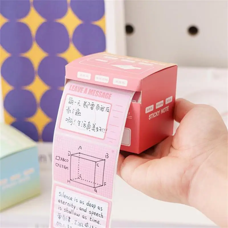 

Pull-out Boxed Notes High-quality Thickened Easy-to-Tear High-Adhesive Notes Draw-out Design Notes