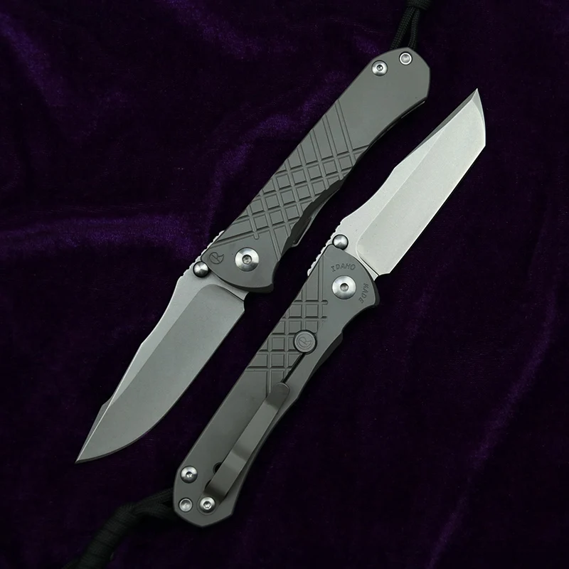 سكين مطبخ جديد من LEMIFSHE طراز Umnumzaan S35vn TC4 مصنوع من التيتانيوم قابل للطي مصنوع من الخضار والفاكهة ومزود بجيب للتخييم والصيد EDC