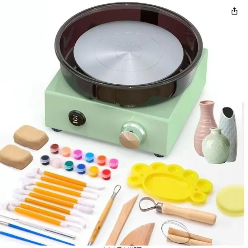 Mini Fingertip Pottery Wheel Adult Diy Clay Throwing Machine Ceramic Teaching Equipment For Handmade Art Craft Creation