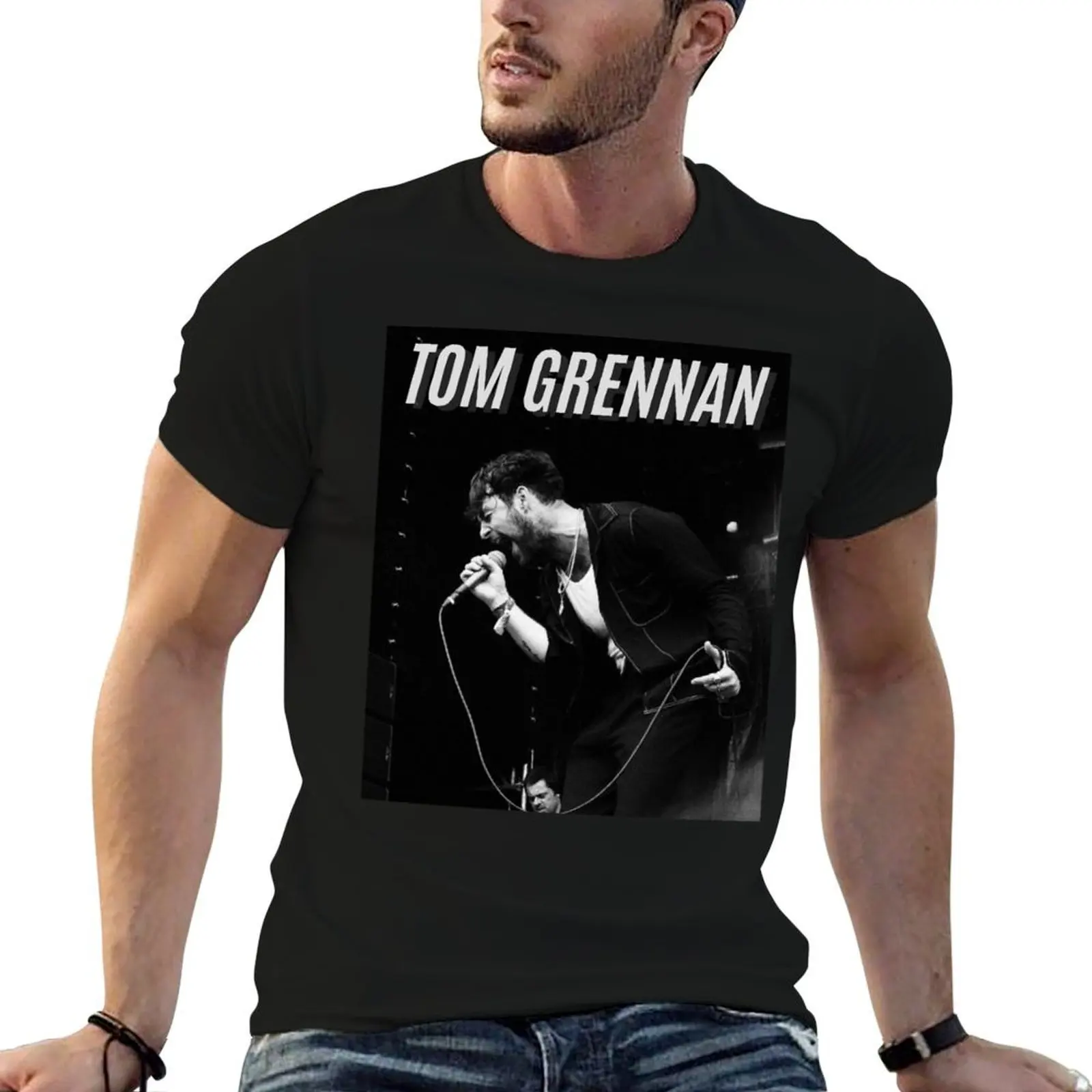 

Футболка Tom Grennan, забавные футболки с темным юмором, футболки для мужчин, белая необходимая футболка, футболка