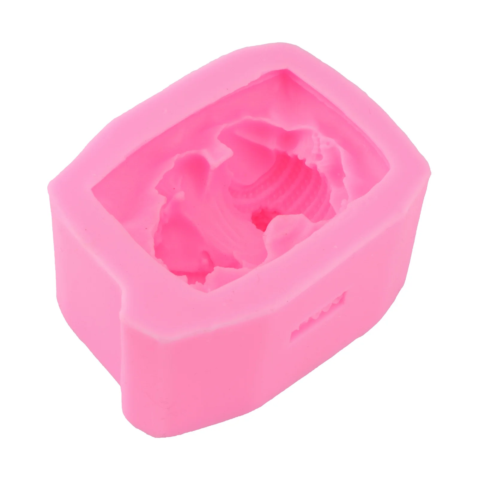 

1pc Silicone Mold For Cake Soap Diy Baking Tools Food Grade Non-Stick Easy Release Household Bakeware Molds Pink