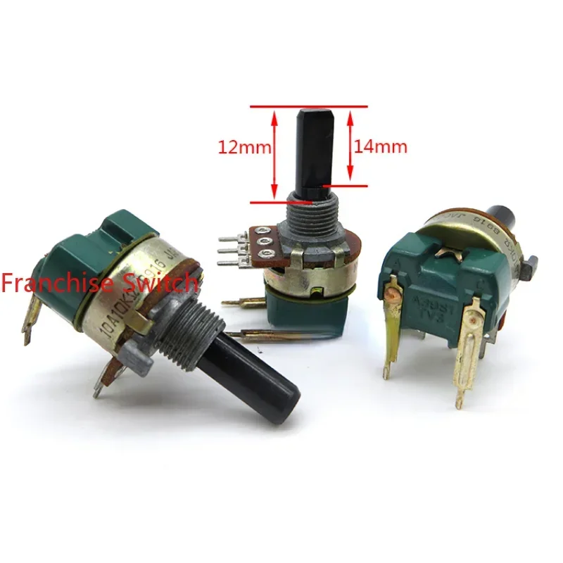 

10PCS With Switching Potentiometer A10K-20 Half Shaft AC125V3A