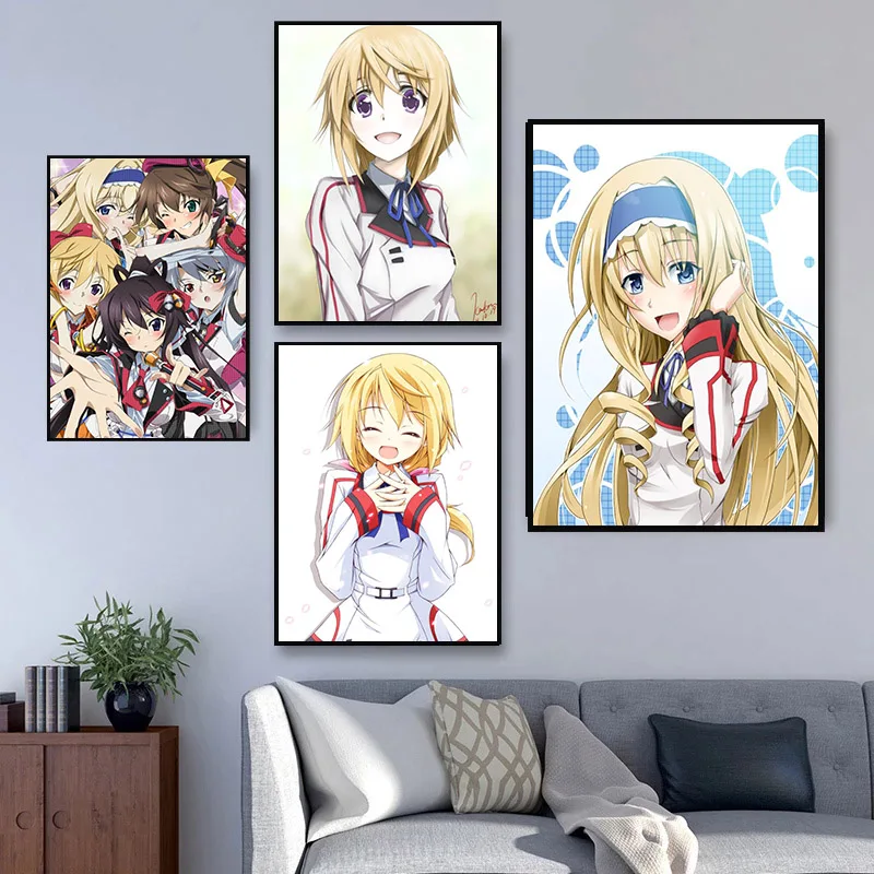 Infinite Stratos Cloth Satin Poster Home Decoration Wall Art Fabric Poster Print 20x30cm,27x40cm,30x45cm,40x60cm