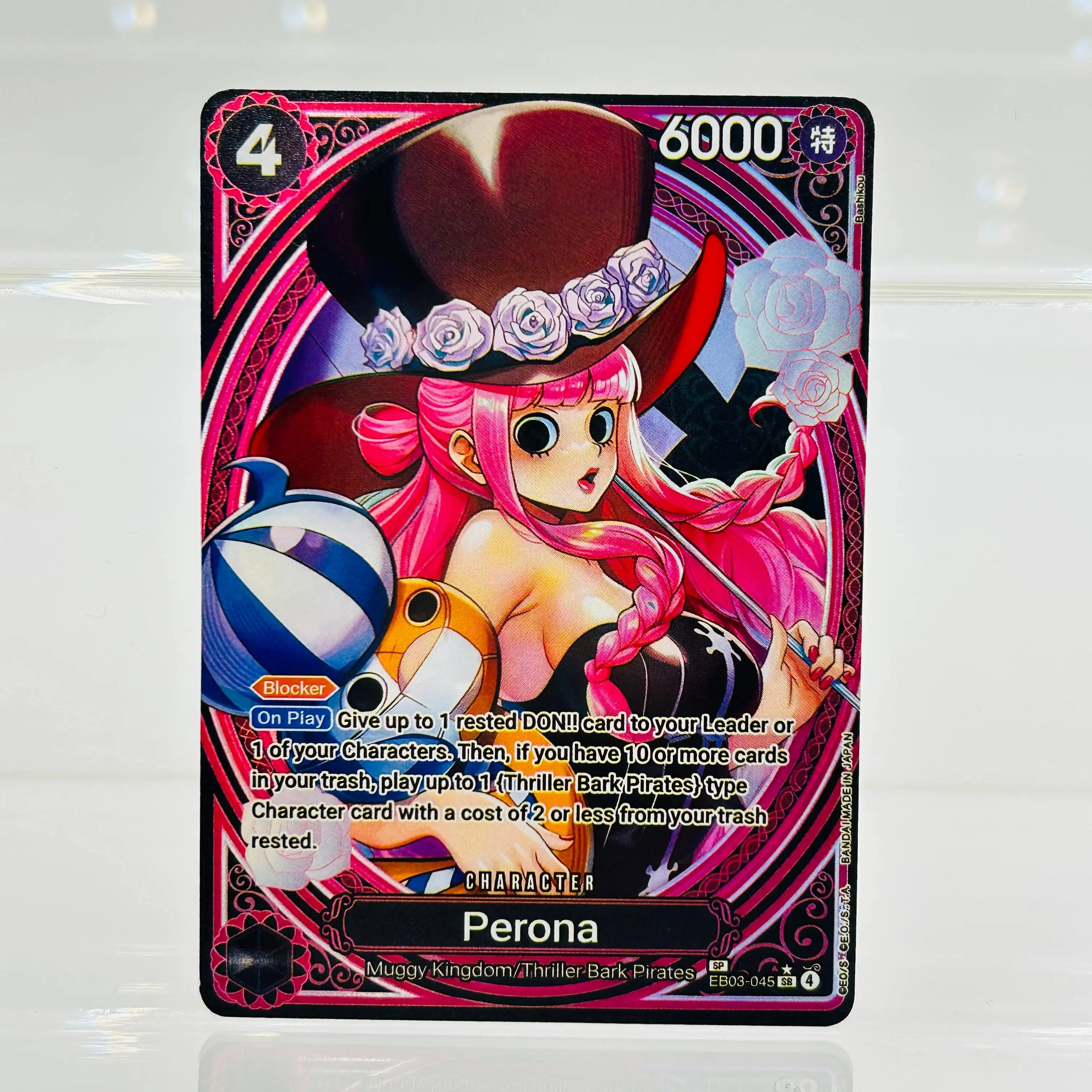 

One Piece EN EB03-045 Perona DIY Holographic Textured Premium Anime Collection Card
