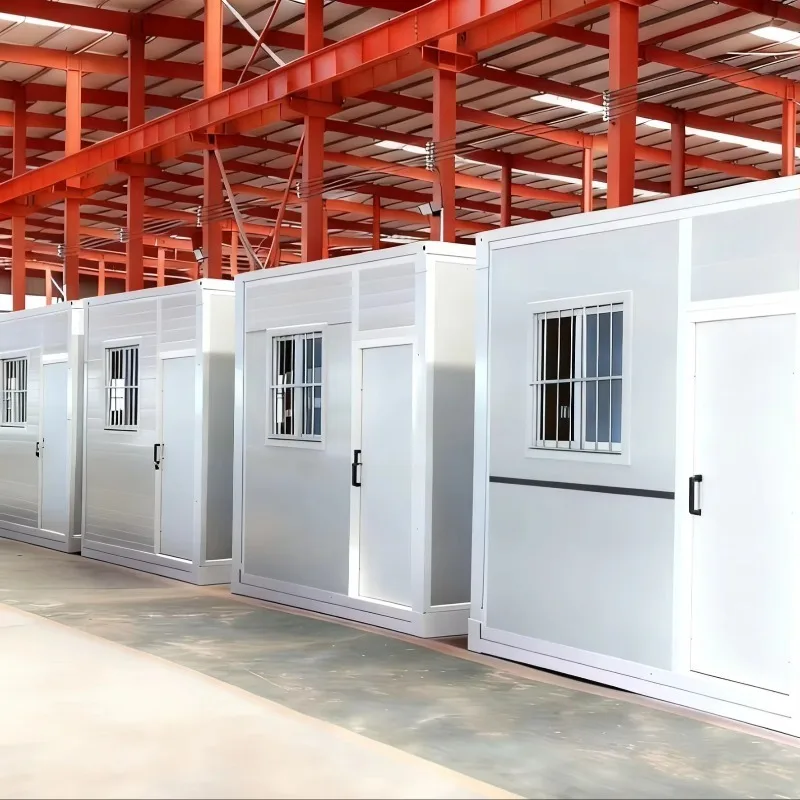 20 Foot Flat Pack Living Steel Frame Modular Home Prefab Sandwich Panel Shipping 3 Bedroom Container House 20ft Detachable
