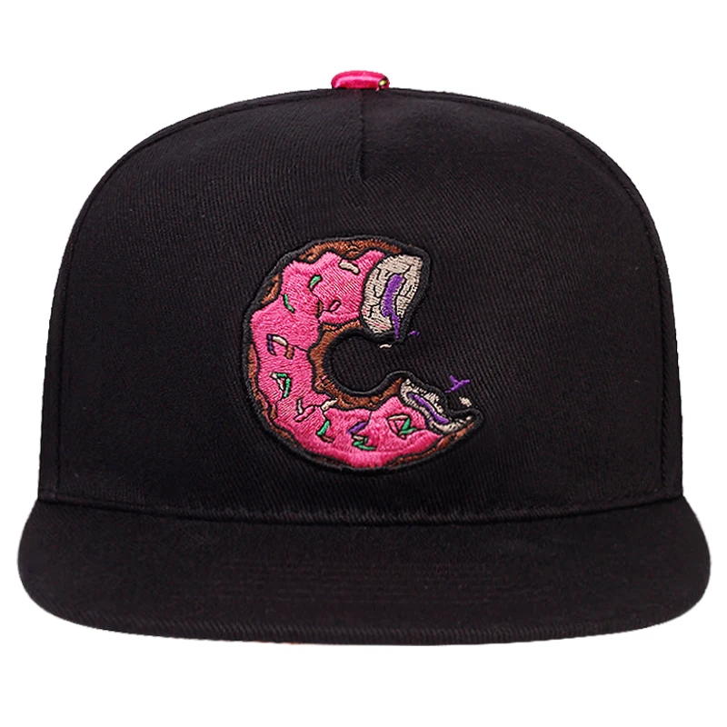 Unisex Doughnut Embroidery Hip-hop Hats Outdoor Adjustable Casual Baseball Caps Sunscreen Hat