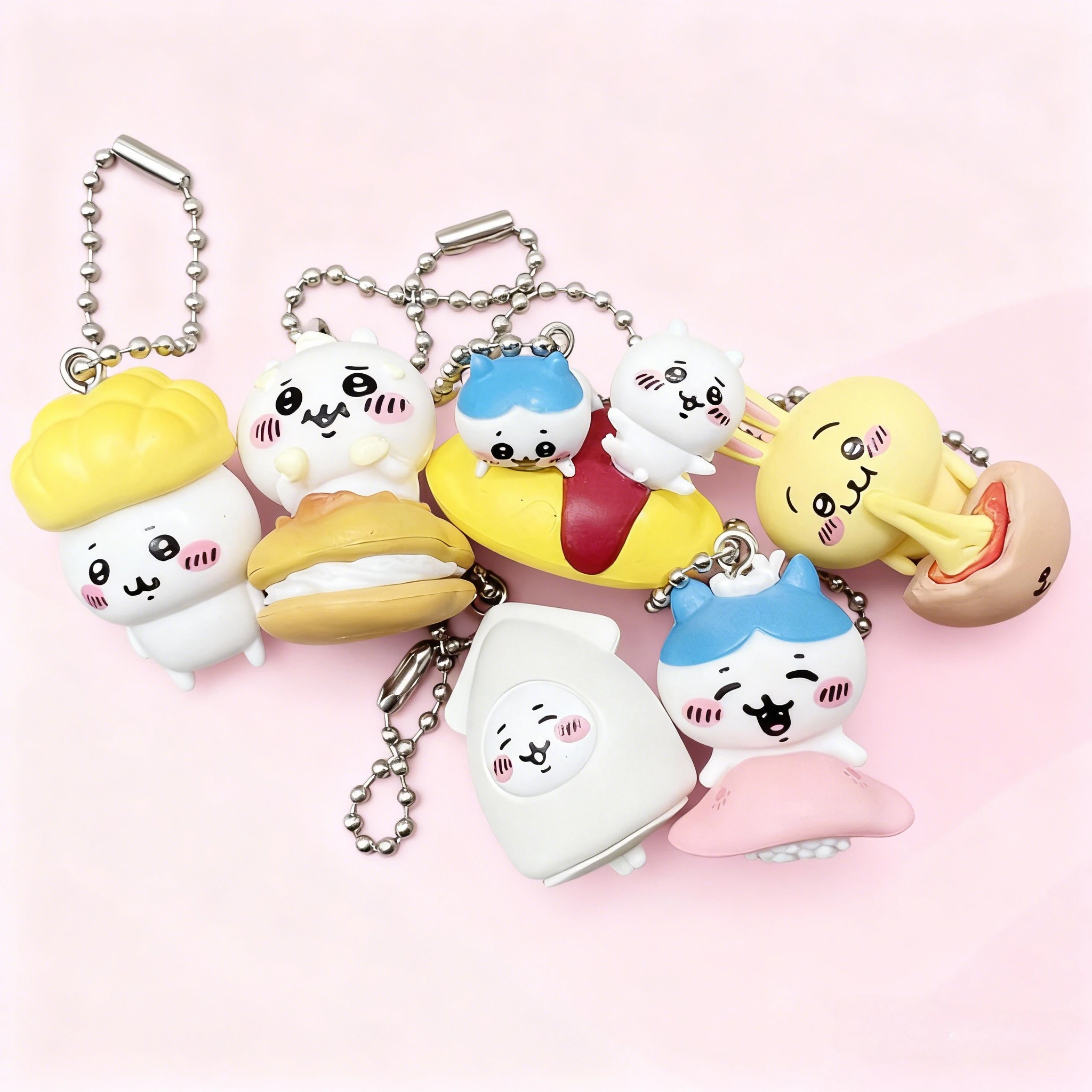 

Декоративные предметы Chiikawa, милые готовые к продаже пищевые украшения, подарки, брелок, подвески, сумка, аксессуары, подарок