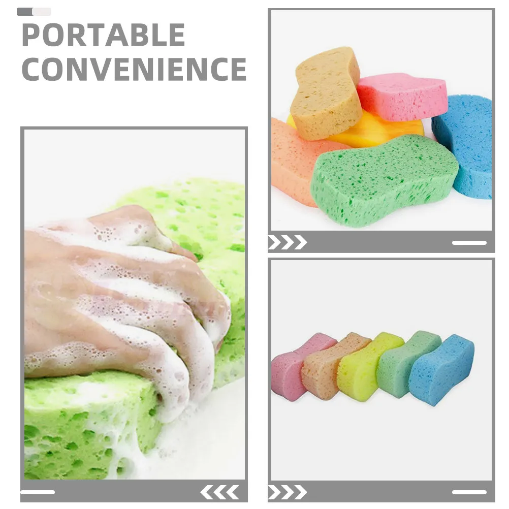 15Pcs Car Wash Sponge Compressed Foam Sponge Expands When Wet Scratch-Free Soft Cleaning Pad for Cars Boats Bikes Furniture