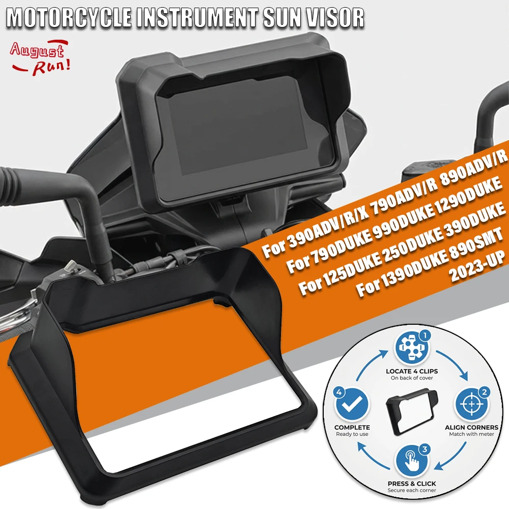 2026 For KTM 390 790 890 ADV/R DUKE 125 250 390 790 990 1290 1390 890SMT Motorcycle Sun Visor Instrument Screen Protector Cover