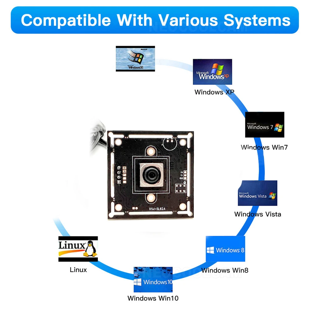 HD USB Video Webcam Module 12MP IMX362 Sony Sensor No Distortion Lens UVC OTG Plug and Play High speed Autofocus PC Camera
