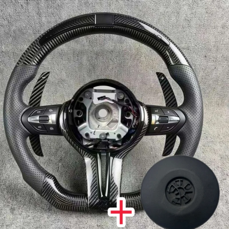 Carbon Fiber LED M Sport Steering Wheel Fit For BMW F30 F31 F32 F33 F10 F11 F20 F21 F22 F25 F34 F36 F01 F06 M3 M5 Accessories